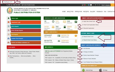 smart card address change documents required|ration card address change status.